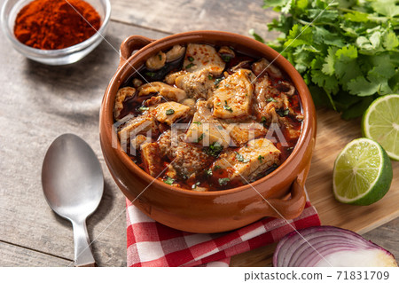 Traditional mondongo or el menudo soup 71831709