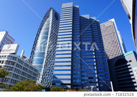 Skyscrapers in front of Shinjuku station Skyscrapers in front of Shinjuku station 71832528