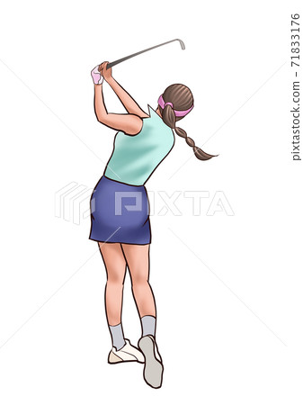 享受高爾夫的女人 71833176