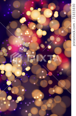 Multicolored blurry bokeh on a dark background 71833830