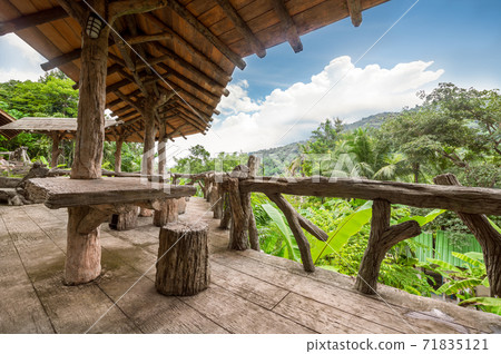 Wooden porch 71835121