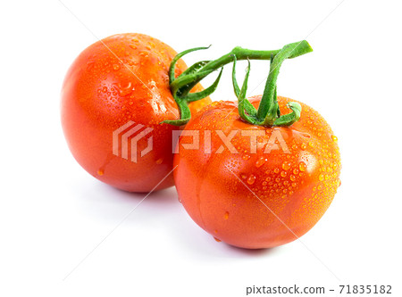 Fresh tomato with drop Fresh tomato with drop 71835182