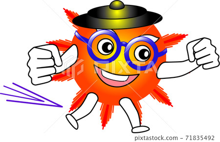 sun, hat, glass 71835492