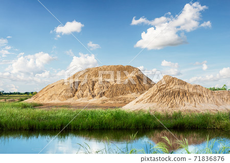 Dirt mountain landscape Dirt mountain landscape 71836876