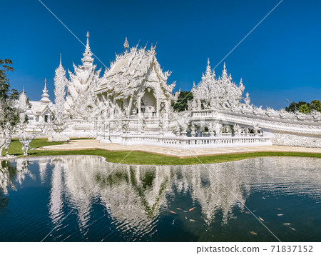 Wat Rong Khun, the White Temple in Chiang Rai, Chiang Mai province, Thailand 71837152