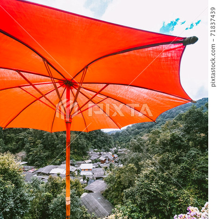 Mae Kampong mountain village in Chiang Mai province, Thailand 71837439