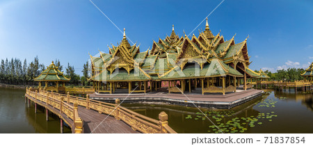 Temples in Ancient City Muang Boran in Bangkok Thailand Temples in Ancient City Muang Boran in Bangkok Thailand 71837854