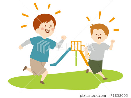 男孩和朋友一起玩 男孩和朋友一起玩 71838003