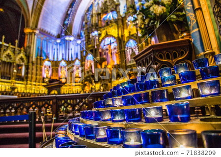 Notre Dame Cathedral in Montreal in Canada 71838209