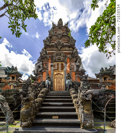 Ubud temple with pond in Bali Indonesia Ubud temple with pond in Bali Indonesia 71838534