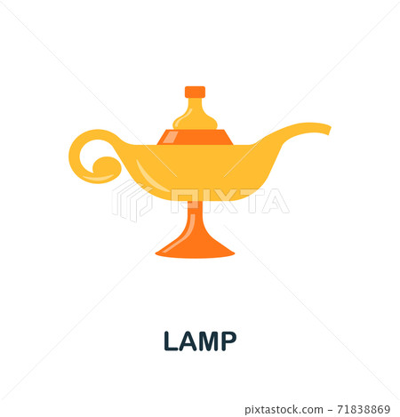 Lamp icon. Simple element from muslim collection. Creative Lamp icon for web design, templates, infographics and more 71838869