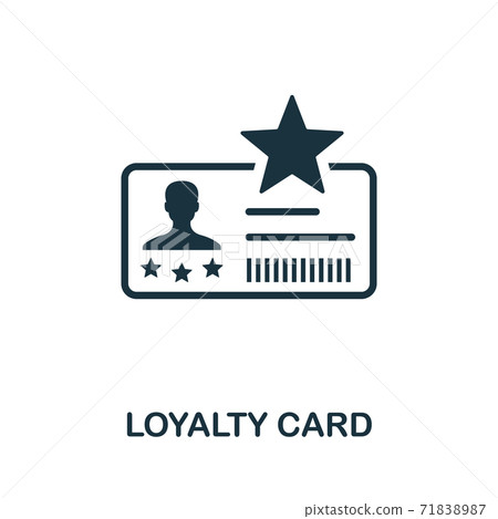 Loyalty Card icon. Simple element from loyalty program collection. Filled Loyalty Card icon for templates, infographics and more Loyalty Card icon. Simple element from loyalty program collection. Filled Loyalty Card icon for templates, infographics and more 71838987