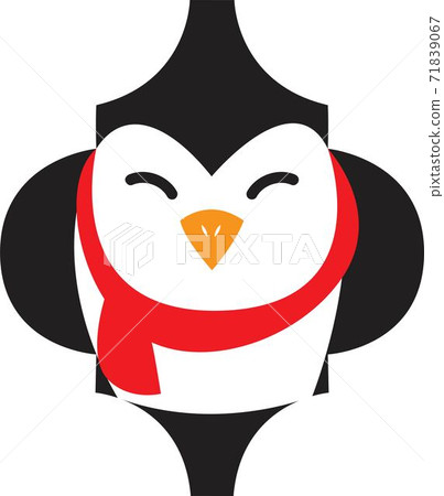 Arabesque penguin Tile Christmas Ornaments. Christmas and new year design Arabesque penguin Tile Christmas Ornaments. Christmas and new year design 71839067