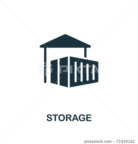 Storage icon. Simple illustration. Storage icon...-插圖素材 [71839182 ...