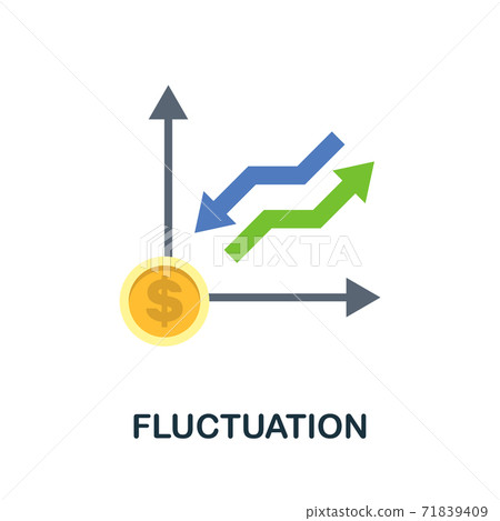 Fluctuation icon. Simple element from economic collection. Creative Fluctuation icon for web design, templates, infographics and more 71839409
