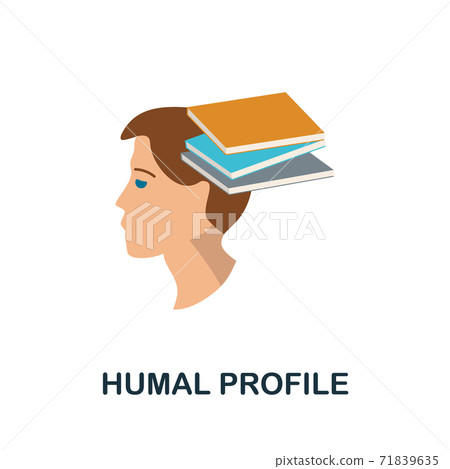 Humal Profile icon. Simple element from critical thinking collection. Creative Humal Profile icon for web design, templates, infographics and more 71839635