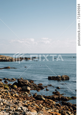 Gijang blue sea with rocks in Busan, Korea 71840984