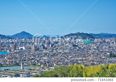 [從牛山展望台俯瞰松山市]愛媛縣松山市南久久町 71841068