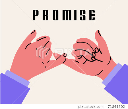 Two businessman hands promise gesturing vector 71841302
