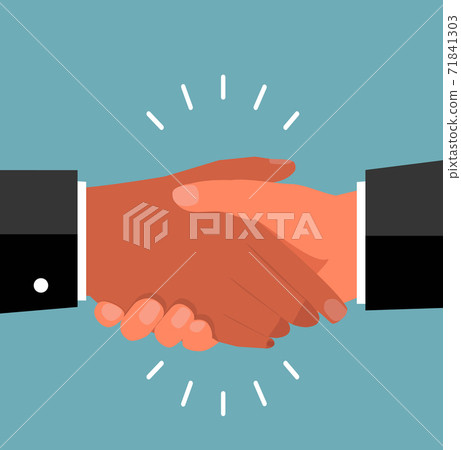 Two businessman shaking hand agreement business partners Two businessman shaking hand agreement business partners 71841303