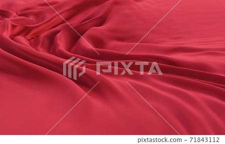 優雅的紅布懸垂圖形素材 71843112