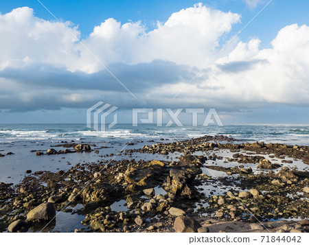 Travel in nature at a beach and tropical sea with blue sky Travel in nature at a beach and tropical sea with blue sky 71844042