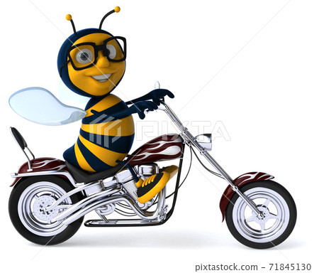 Fun bee - 3D Illustration Fun bee - 3D Illustration 71845130