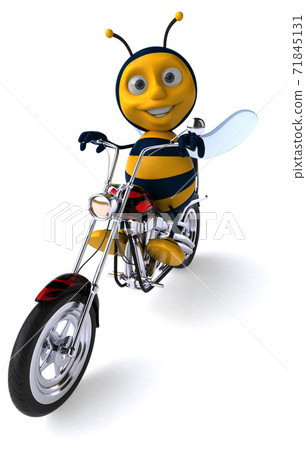 Fun bee - 3D Illustration Fun bee - 3D Illustration 71845131