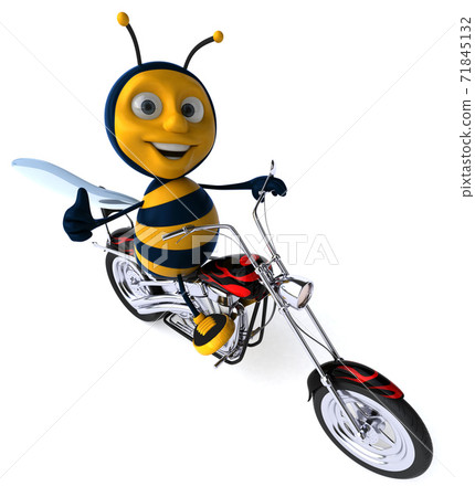 Fun bee - 3D Illustration Fun bee - 3D Illustration 71845132