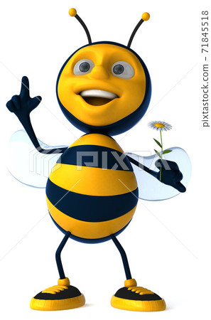 Fun bee - 3D Illustration Fun bee - 3D Illustration 71845518