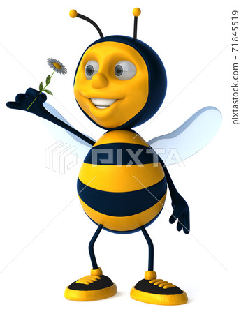 Fun bee - 3D Illustration Fun bee - 3D Illustration 71845519