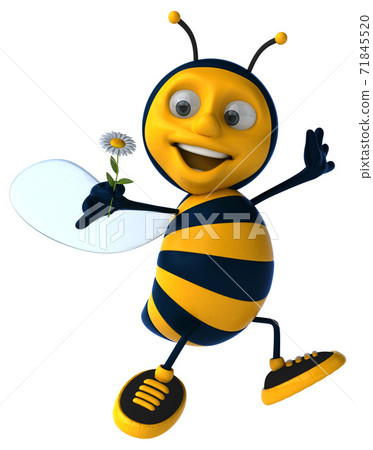 Fun bee - 3D Illustration Fun bee - 3D Illustration 71845520