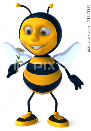 Fun bee - 3D Illustration Fun bee - 3D Illustration 71845522