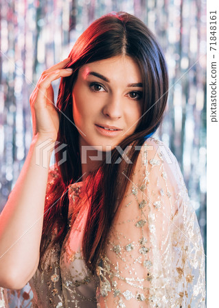 female elegance festive look christmas party female elegance festive look christmas party 71848161