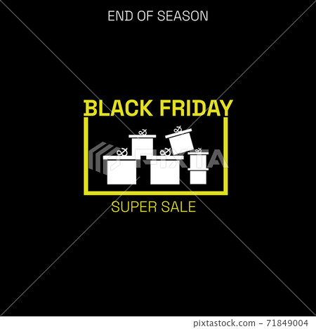 Black Friday sale banner. Black and white background template. Hashtag black Friday discounts. Template for promotional, advertising, web, social and fashion ads. Vector drawing. Black Friday sale banner. Black and white background template. Hashtag black Friday discounts. Template for promotional, advertising, web, social and fashion ads. Vector drawing. 71849004