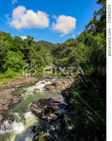 Flowing water and natural pool in the Isalo National Park in Madagascar Flowing water and natural pool in the Isalo National Park in Madagascar 71849205