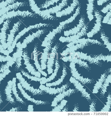 Abstract blue pattern of chaotic ragged arcs. Seamless linear pattern. Blank for printing on fabric. Abstract blue pattern of chaotic ragged arcs. Seamless linear pattern. Blank for printing on fabric. 71850002