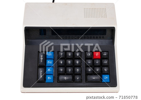 old vintage electronic calculator from soviet union 71850778