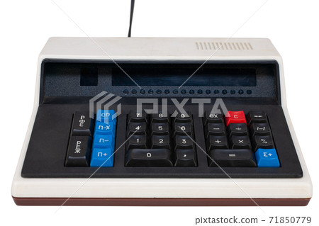 old vintage electronic calculator from soviet union 71850779