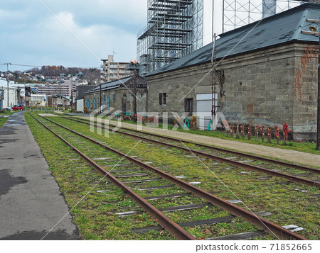 Otaru Old National Railways Temiya Line in late autumn 71852665