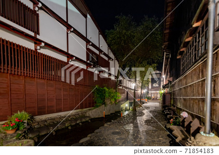 Gujo Hachiman Yanaka Lane Night View Gujo Hachiman Yanaka Lane Night View 71854183