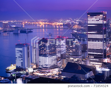 Tokyo Takeshiba office building and Tokyo Harbor Tokyo Takeshiba office building and Tokyo Harbor 71854324