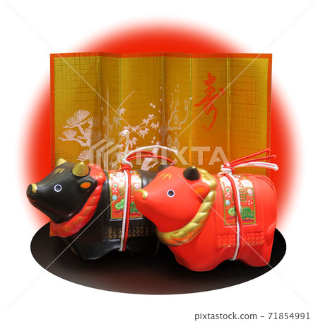Material for new year's cards Material for new year's cards 71854991