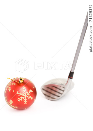 golf club and Christmas Ball golf club and Christmas Ball 71859372