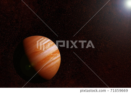Planet Jupiter in fantastic colors. Elements of this image furnished by NASA Planet Jupiter in fantastic colors. Elements of this image furnished by NASA 71859669