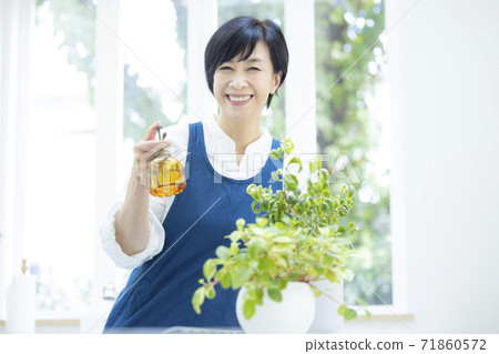 Woman in the kitchen Woman in the kitchen 71860572