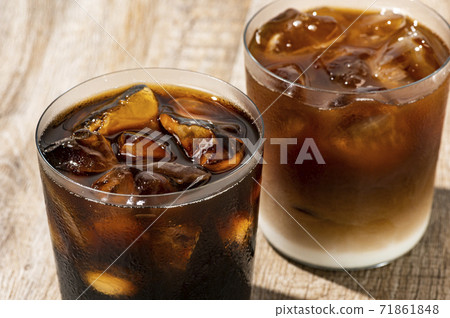 Ice coffee cafe latte cafe au lait Ice coffee cafe latte cafe au lait 71861848
