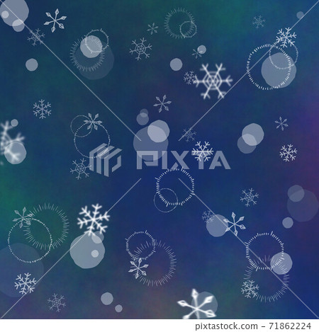 雪晶和深藍色背景呈淡淡的漸變 雪晶和深藍色背景呈淡淡的漸變 71862224