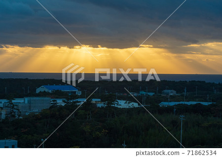 Evening landscape Evening landscape 71862534