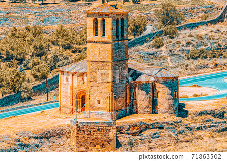 Eresma Valley (Mirador Del Valle del Eresma) landscape view area Eresma Valley (Mirador Del Valle del Eresma) landscape view area 71863502